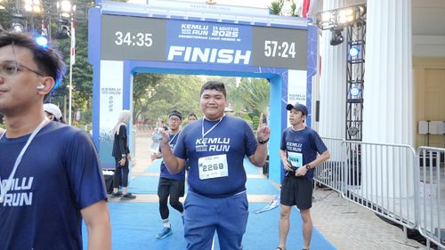 Race photo from KEMLU RUN 2025