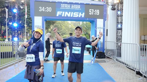 Race photo from KEMLU RUN 2025