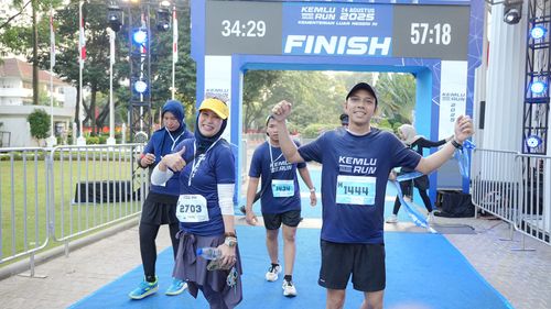 Race photo from KEMLU RUN 2025