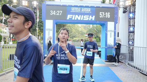 Race photo from KEMLU RUN 2025