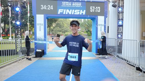Race photo from KEMLU RUN 2025