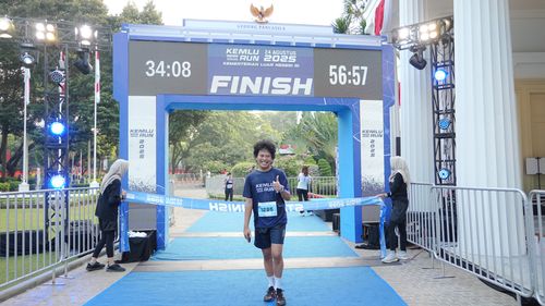 Race photo from KEMLU RUN 2025