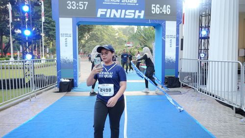 Race photo from KEMLU RUN 2025