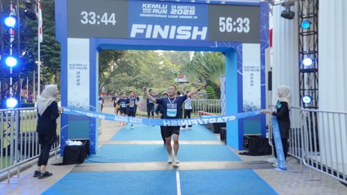 Race photo from KEMLU RUN 2025