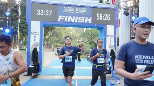 Race photo from KEMLU RUN 2025