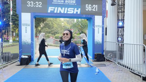 Race photo from KEMLU RUN 2025