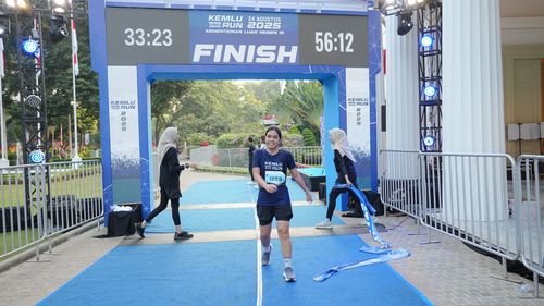 Race photo from KEMLU RUN 2025