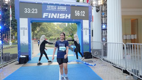 Race photo from KEMLU RUN 2025