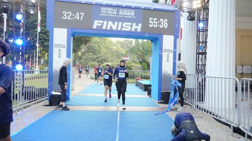 Race photo from KEMLU RUN 2025