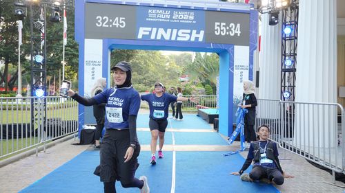Race photo from KEMLU RUN 2025