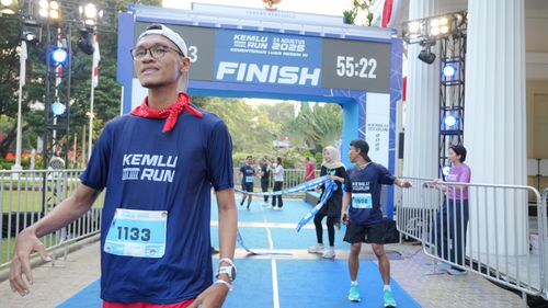 Race photo from KEMLU RUN 2025