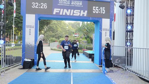 Race photo from KEMLU RUN 2025