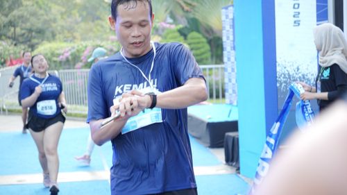 Race photo from KEMLU RUN 2025