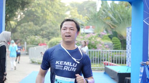 Race photo from KEMLU RUN 2025