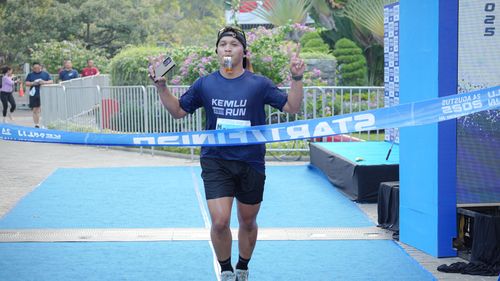 Race photo from KEMLU RUN 2025