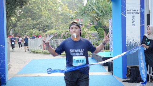 Race photo from KEMLU RUN 2025