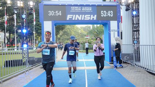Race photo from KEMLU RUN 2025