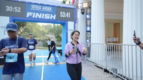 Race photo from KEMLU RUN 2025