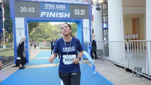 Race photo from KEMLU RUN 2025