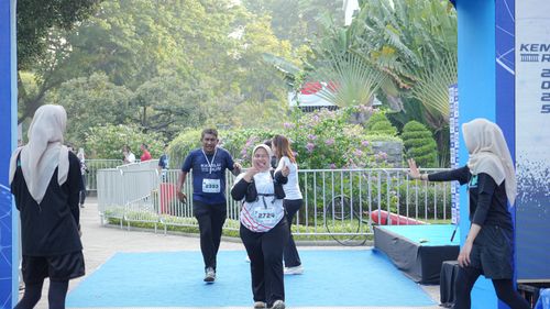 Race photo from KEMLU RUN 2025