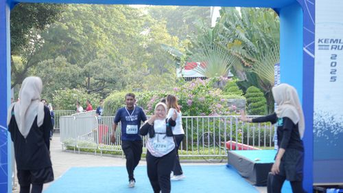 Race photo from KEMLU RUN 2025