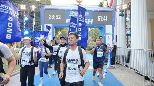 Race photo from KEMLU RUN 2025