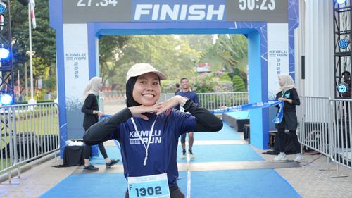 Race photo from KEMLU RUN 2025