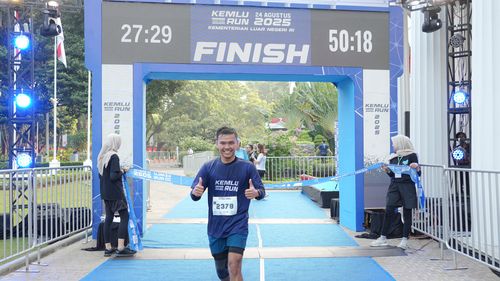 Race photo from KEMLU RUN 2025