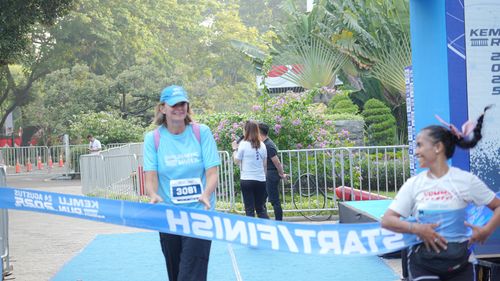 Race photo from KEMLU RUN 2025