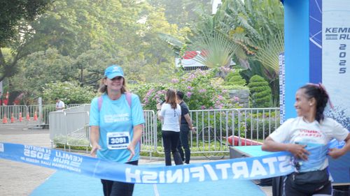 Race photo from KEMLU RUN 2025
