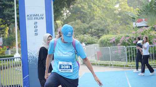 Race photo from KEMLU RUN 2025