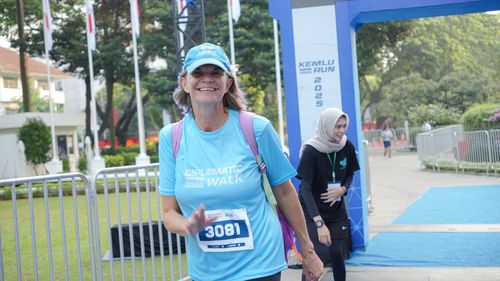 Race photo from KEMLU RUN 2025