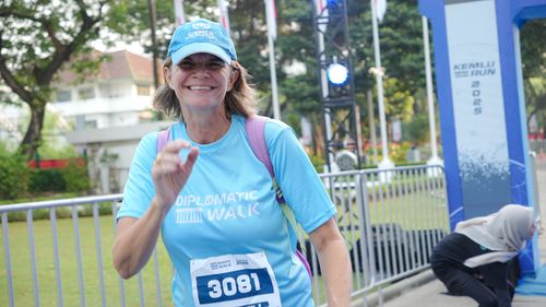 Race photo from KEMLU RUN 2025