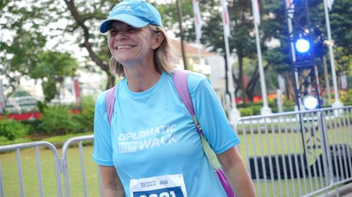 Race photo from KEMLU RUN 2025