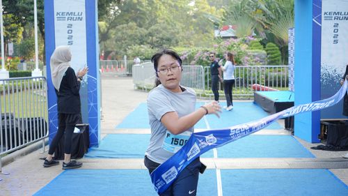 Race photo from KEMLU RUN 2025