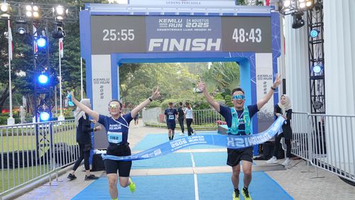Race photo from KEMLU RUN 2025