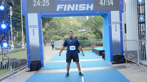 Race photo from KEMLU RUN 2025