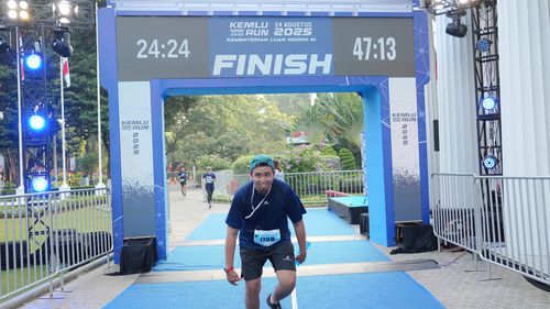 Race photo from KEMLU RUN 2025