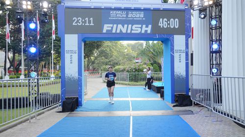 Race photo from KEMLU RUN 2025