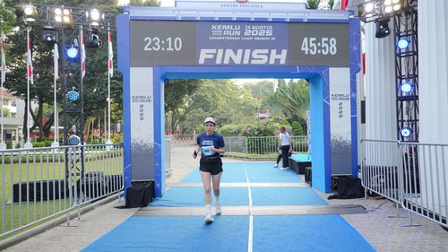 Race photo from KEMLU RUN 2025