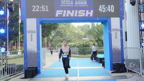 Race photo from KEMLU RUN 2025