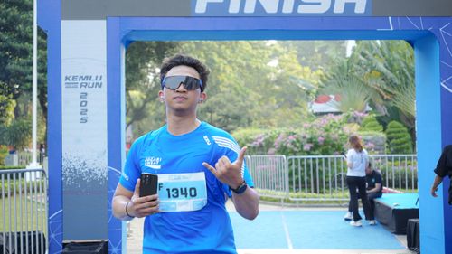 Race photo from KEMLU RUN 2025