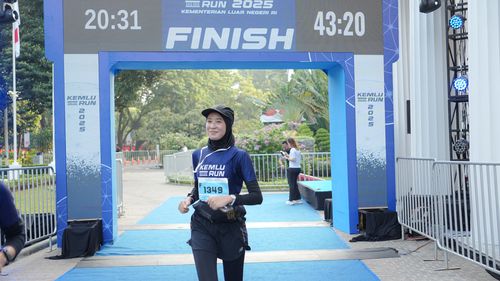 Race photo from KEMLU RUN 2025