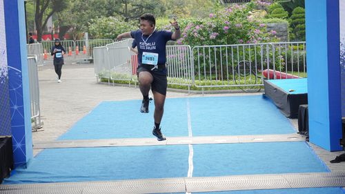Race photo from KEMLU RUN 2025