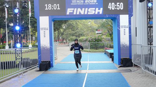 Race photo from KEMLU RUN 2025