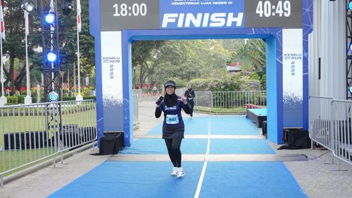 Race photo from KEMLU RUN 2025