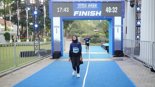 Race photo from KEMLU RUN 2025