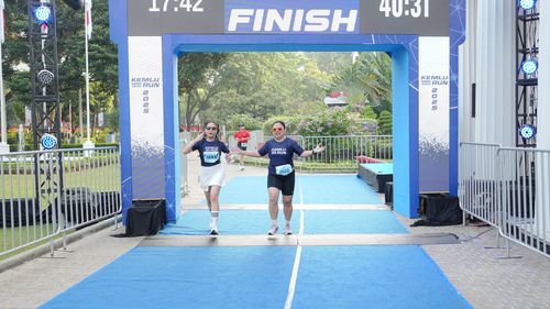 Race photo from KEMLU RUN 2025
