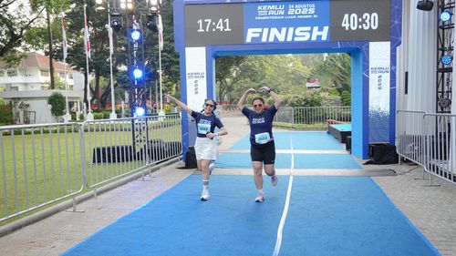 Race photo from KEMLU RUN 2025