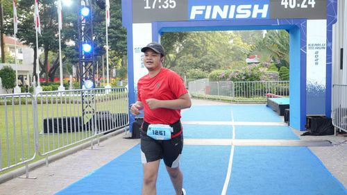 Race photo from KEMLU RUN 2025